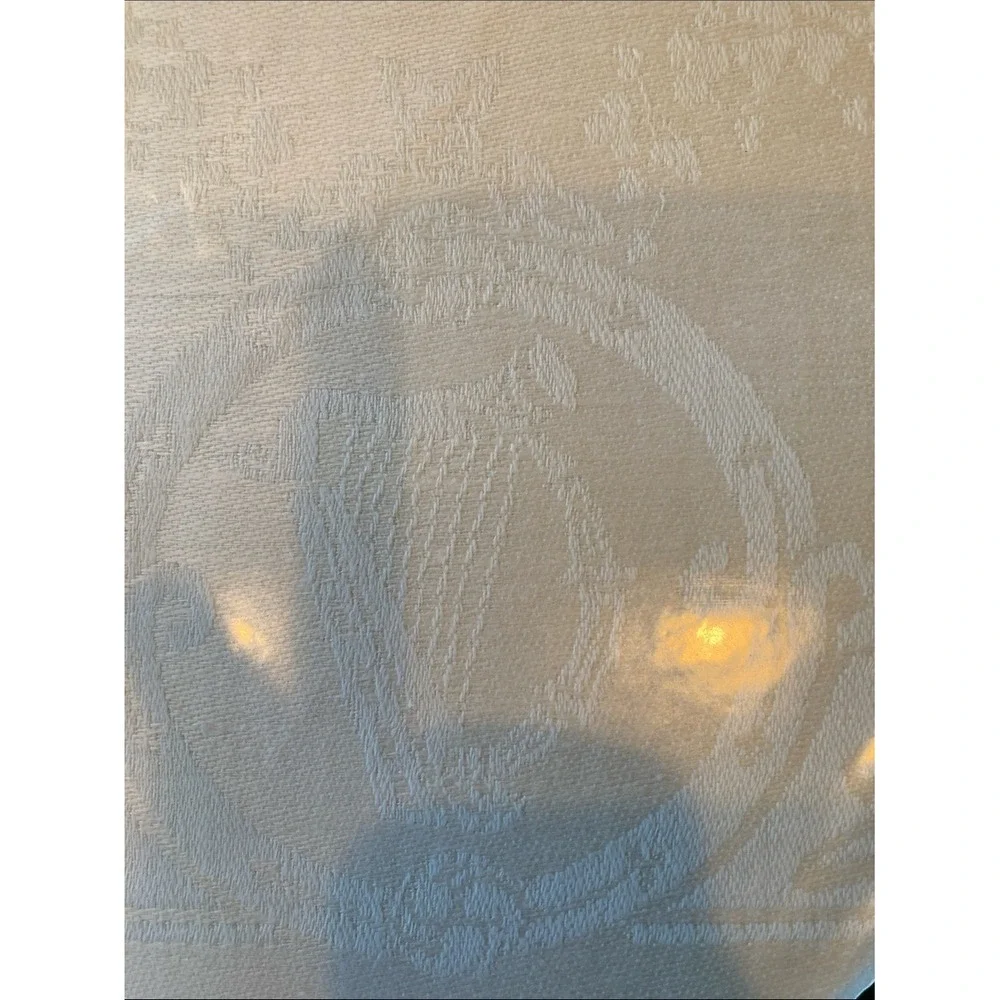 New Irish Linen Damask White Square Table Napkins Set of 6‎ Celtic 18x18